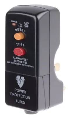 RCD safety plug adapter for electrical protection